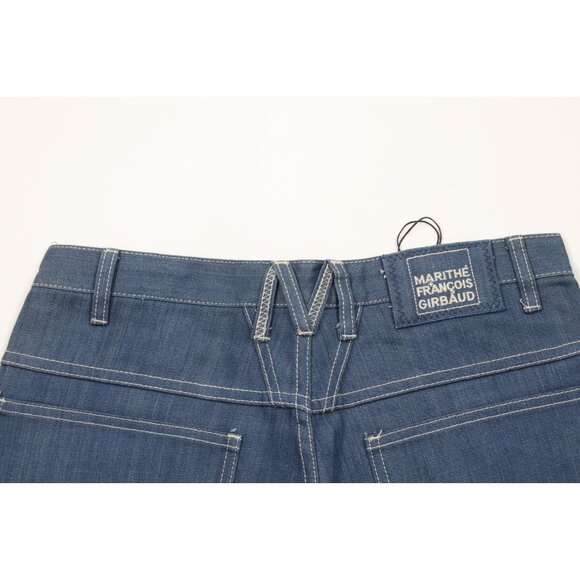 Deadstock Vintage 90s Marithe Francois Girbaud Mens 32 Baggy Denim Jean Shorts - Picture 13 of 16